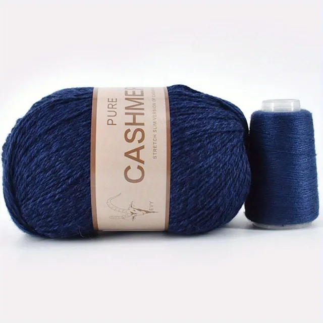 Beautiful 98% cashmere yarn for hand knitting and crochet - soft and suitable for machines - ball for scarves, sweaters and more