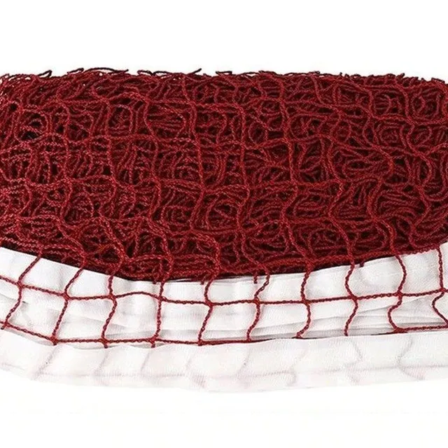 Red net with white edge suitable for ball games - 610 x 76 cm