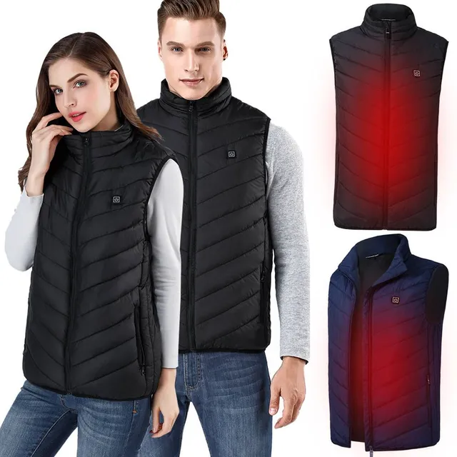 4 colors Unisex electric heated USB heat warm fabric winter vest