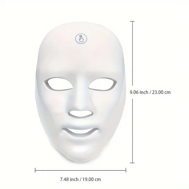 Led Light Care Mask, 7 kolorów Photon Aparat piękności twarzy,