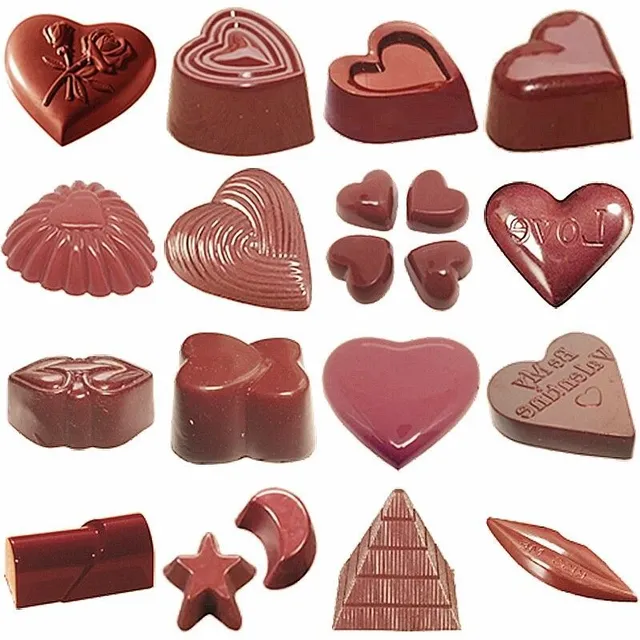 Plastic form for chocolate