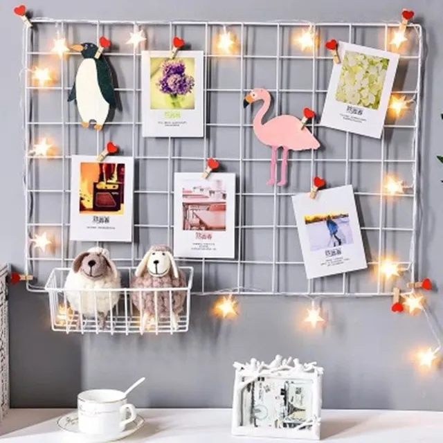 Stylish metal bulletin board for photos