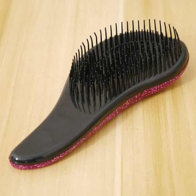 A shiny hairbrush