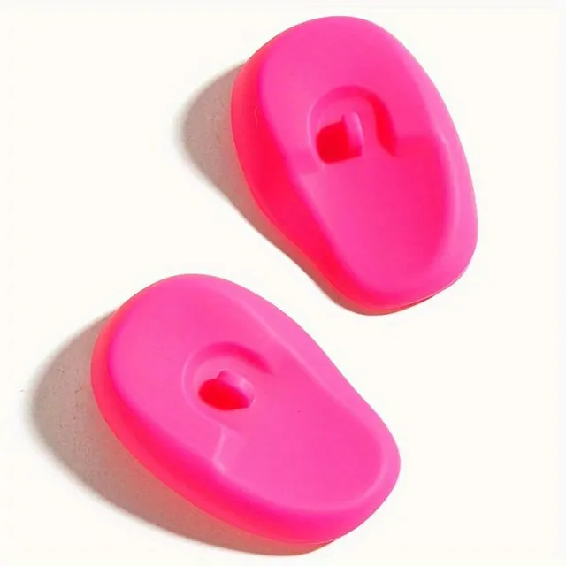 Silicone ear protectors for hair dye