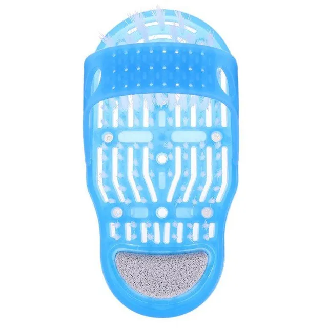 Shower brush for feet with suction cups