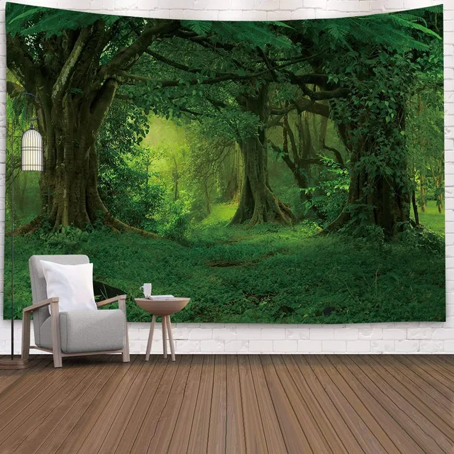 Wall tapestry with nature motif 14 m