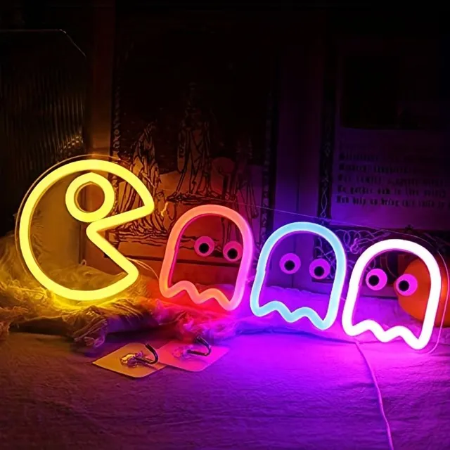 Neon Spooks: LED light on the wall - brighten the game room