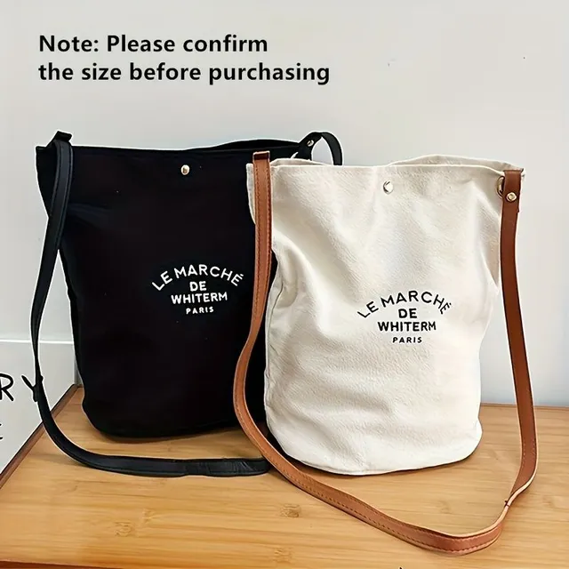 Student backpack, canvas crossbody bag and one tote bag in one