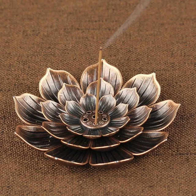 Stojak w kształcie kwiatu lotosu na patyczki zapachowe Jaxson
