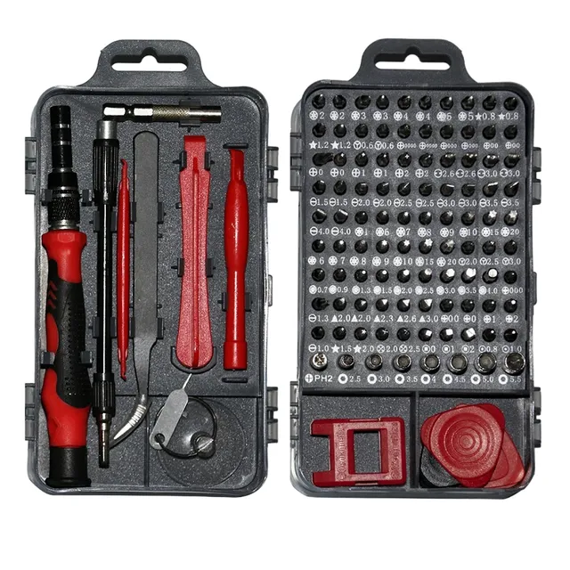 Set of multifunction screwdrivers 115 pcs Set of screwdrivers for repair of electronics and phones Professional set for repair of phones, PCs and electronics