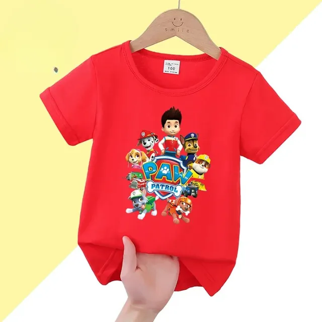 Stylish baby T-shirt with short sleeve and printing Paw Patrol