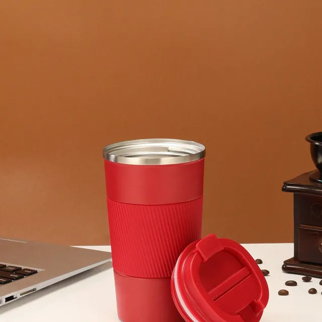 Universal stainless steel thermos with cup and insulation case