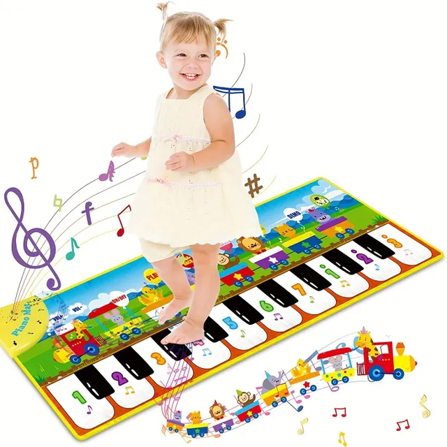 Hudobný tanečný koberec pre deti: 10 koláčov, 8 scenérie zvuk, 5 mód