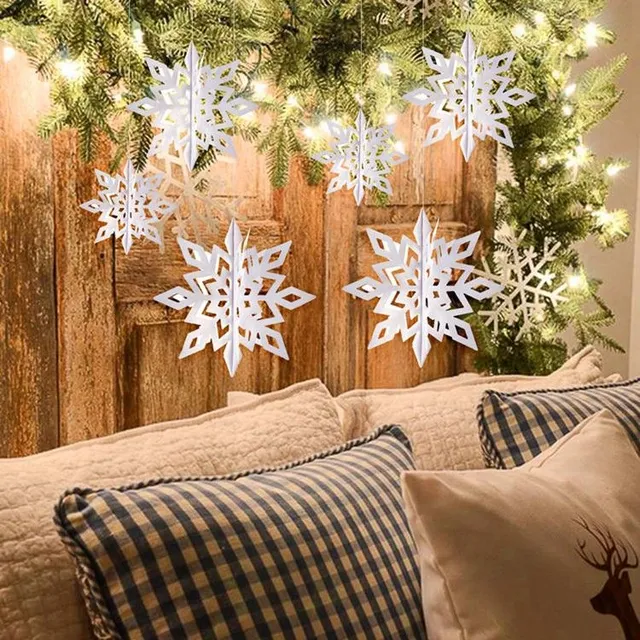 Decorative Christmas Flakes - 6 pcs