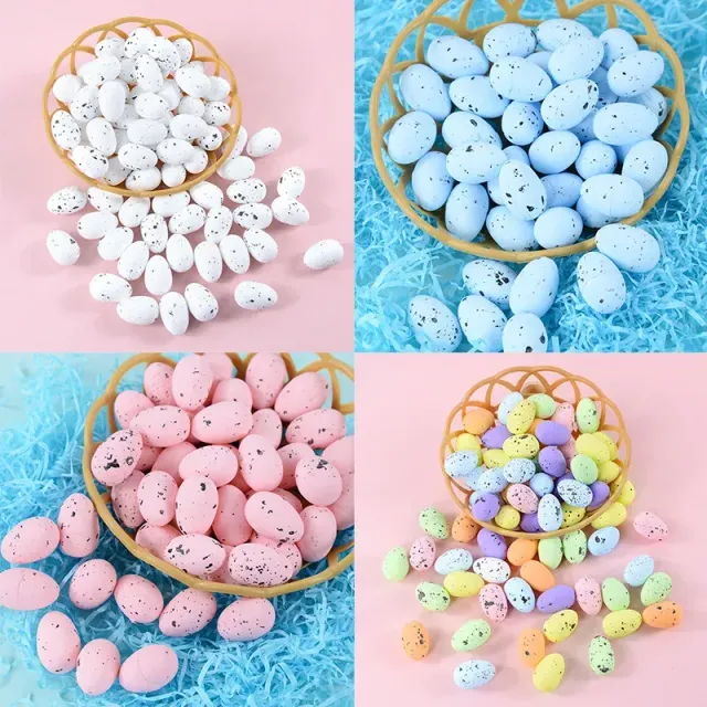 20/50 pcs colorful mini Easter foam eggs - set for decoration