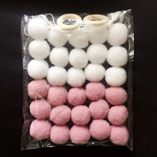 Decorative felt balls 30 pcs