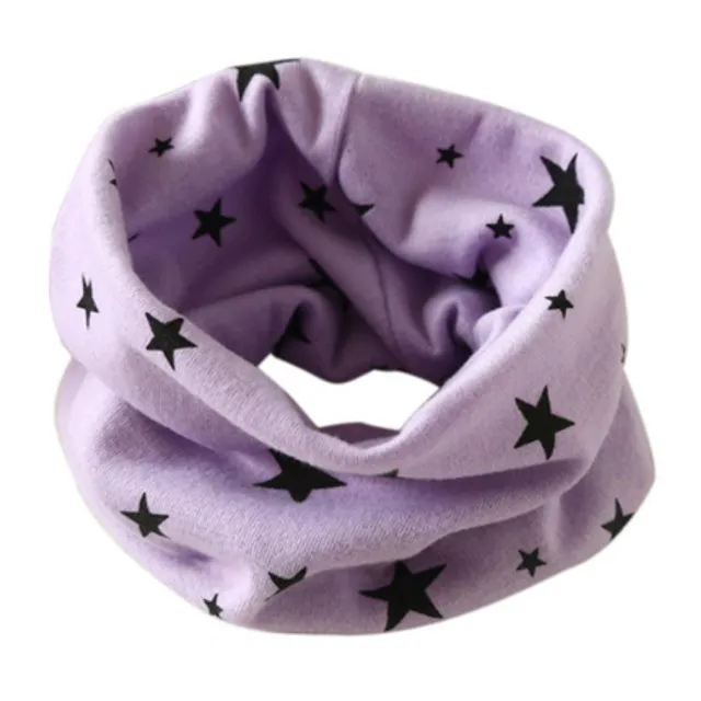 Children's neck warmer with stars