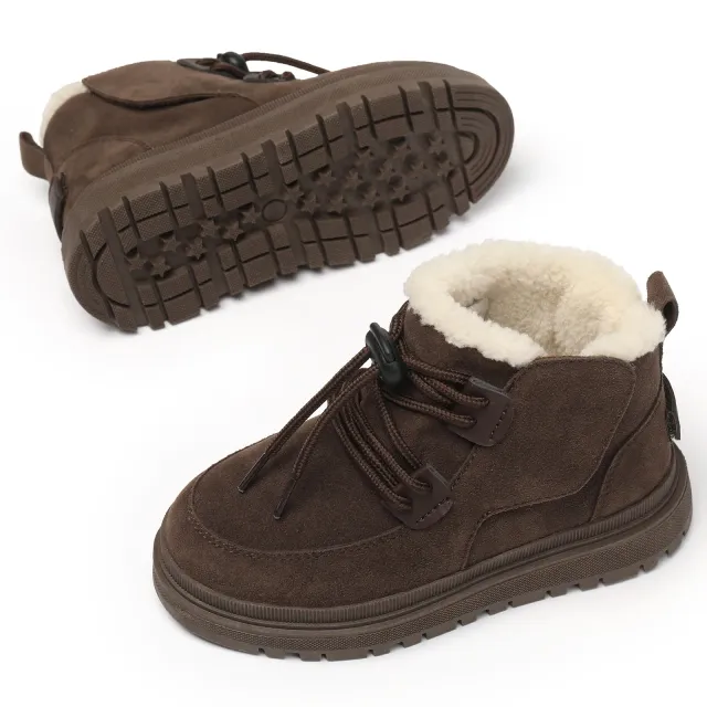 Baby leather ankles in autumn and winter for girls - fashionable and soft