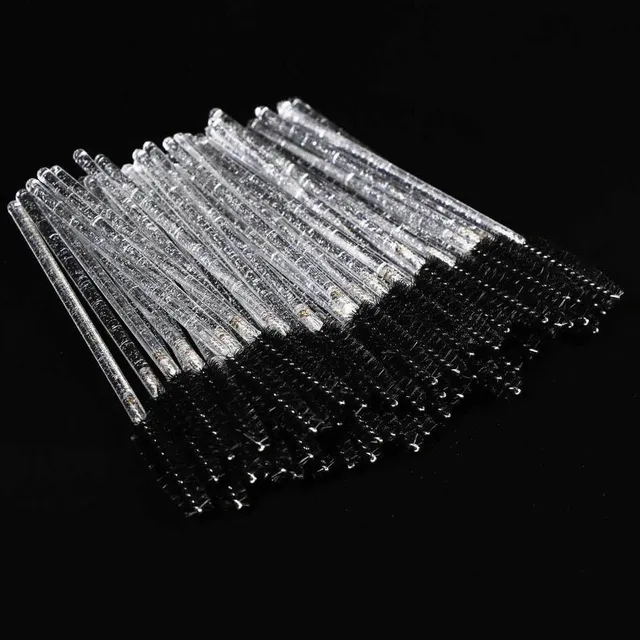 Set of practical eyelash and eyebrow brushes 50 pieces - several colour variants Borys