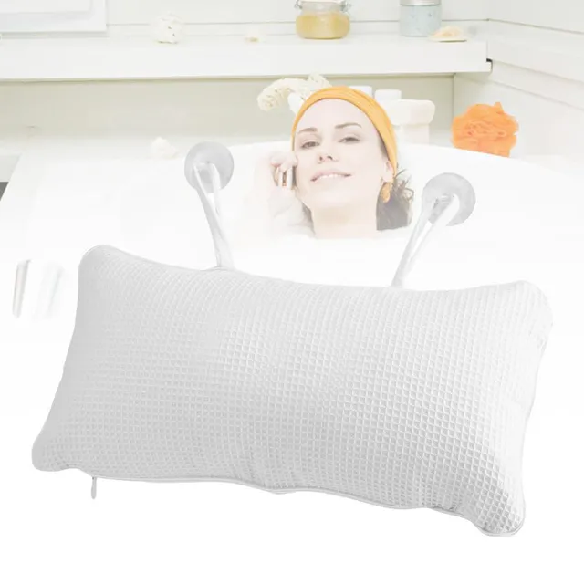 Comfortable inflatable bath pillow