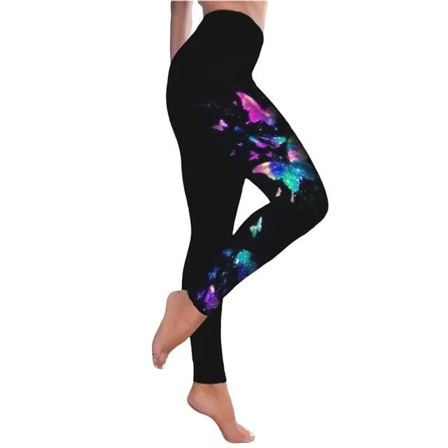 Women's modern printed leggings with various motifs