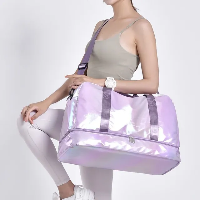 Štýlová holografická dámska športová taška Beau