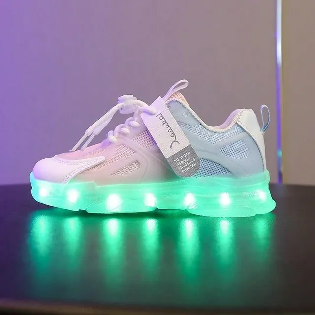 Multicolored LED boots with USB charging - style and comfort for small enthusiasts