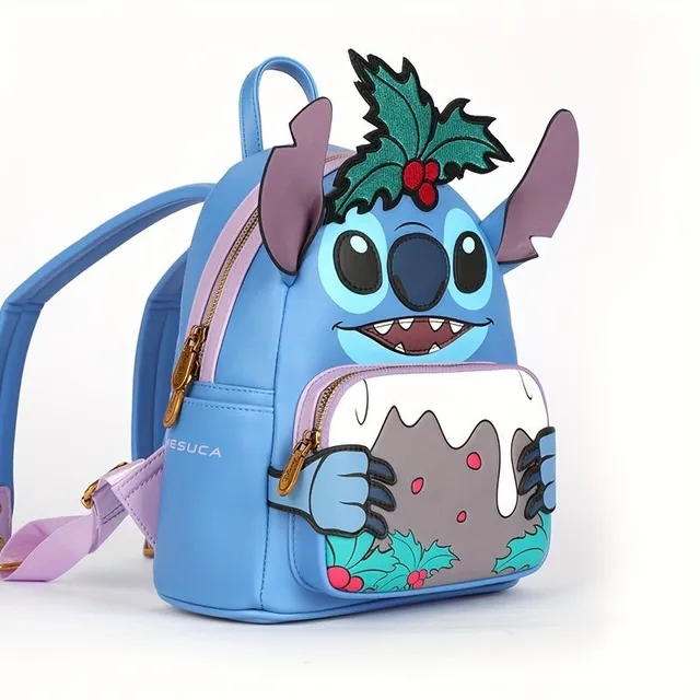 Backpack Disney Stitch, Cute Cartoon 3D Pattern