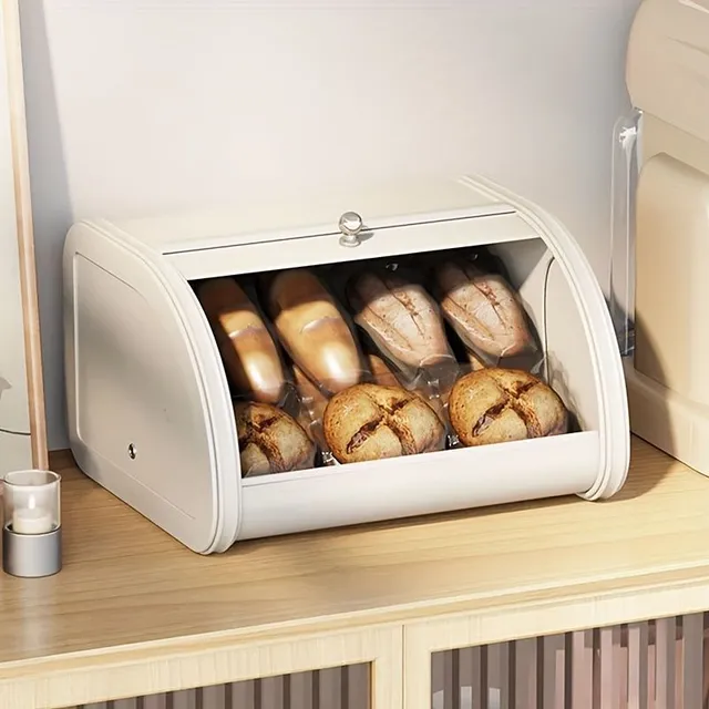 1 pc bread box, dustproof storage box for living room and dorm