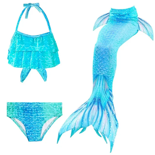 Girls Cute Swimsuit Mermaid