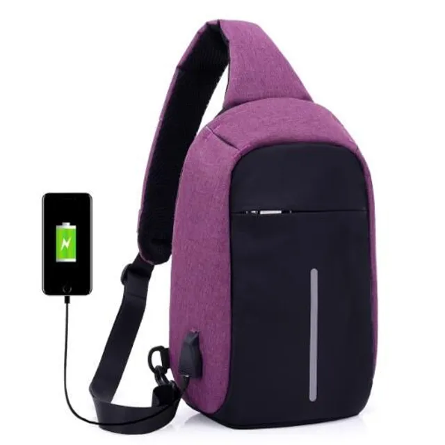Stylová pánská cestovní USB taška přes rameno