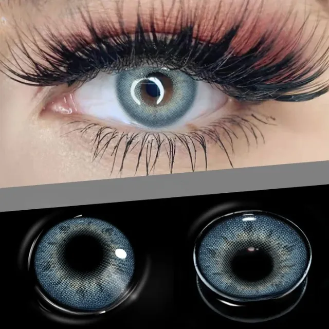 Luxury contact lenses without dioptre - realistic colors, several variants