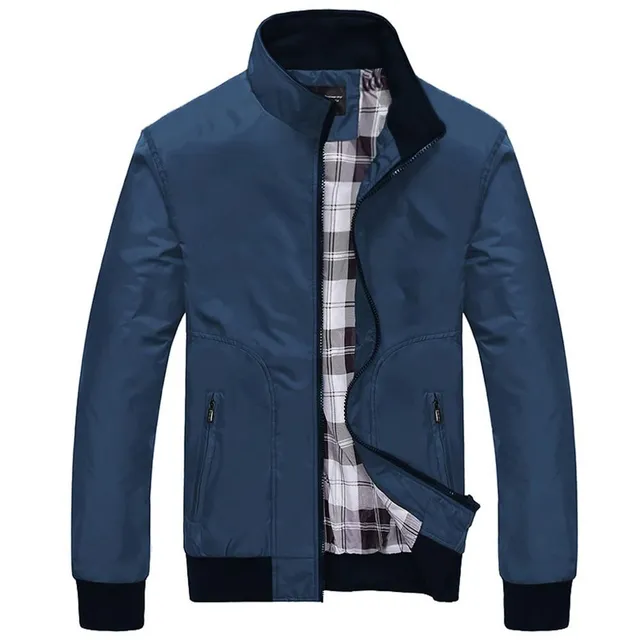 Men's stylish waterproof transitional jacket Neale blue xxl