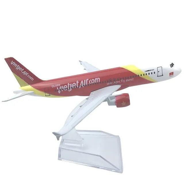 Model de avion din metal Viva Air la scara 1:400 - replică aeriană pentru colecționari