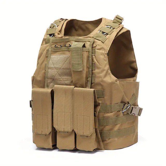 Vesta ajustabilă Airsoft, Vestă ușoară de antrenament din material textil Oxford, Vestă de airsoft de exterior, Potrivită pentru 50-100KG