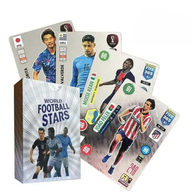 Ediție limitată de cartonașe strălucitoare de fotbal - Stelele Fotbalului