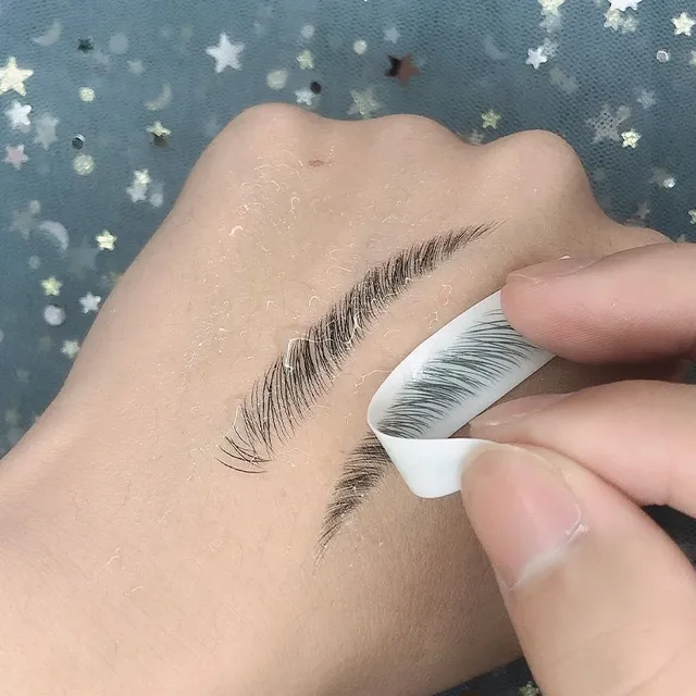 Autocolant microblading - tatuaj temporar pentru sprâncene