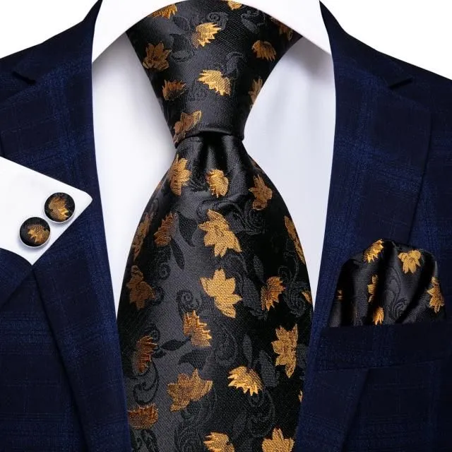 Luksusowy jedwabny krawat męski sn-3008