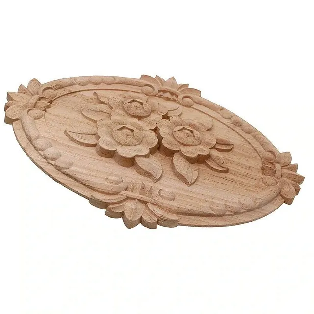 Carved decoration with flowers