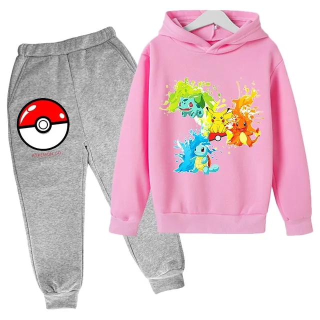 Stylowy dres dla dzieci z motywem Pokémon - różne typy