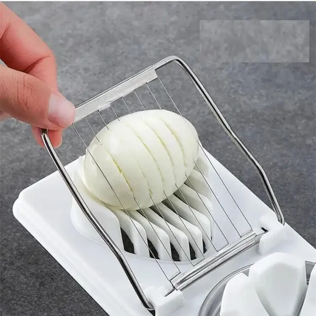 Stainless steel egg cutter 2v1