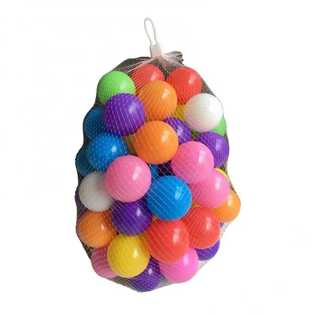Set of szórakoztató színes műanyag golyók - mix a véletlenszerű színek Carl