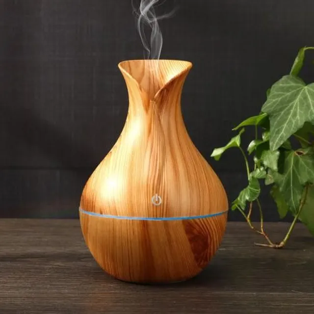 Umidificator de aer în stil lemnos light-wood-grain