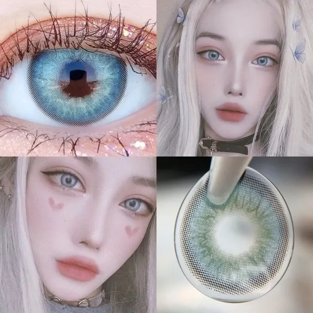 Barevné oční čočky himalaya-blue