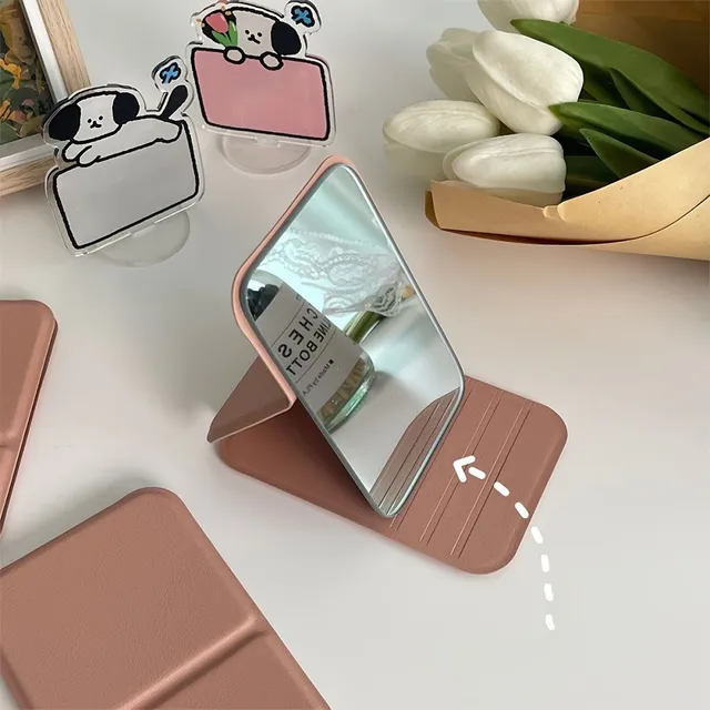 Folding mini mirror for makeup for students