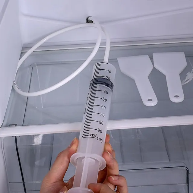 Készlet 5 tisztító eszközök, hogy távolítsa el az elzáródás a csatorna cső a hűtőben - Gyors és egyszerű tisztítása a hűtőszekrény