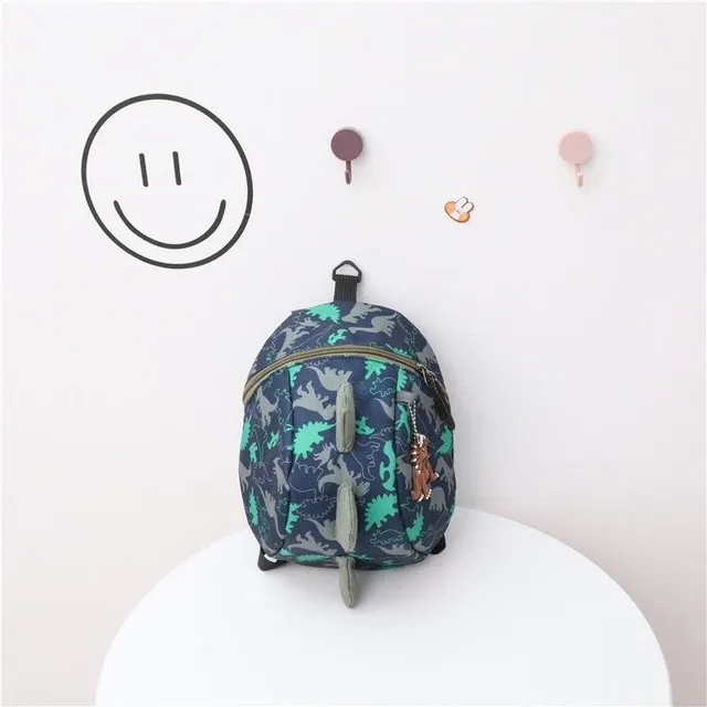 Children's backpack dinosaur Georgianna modra