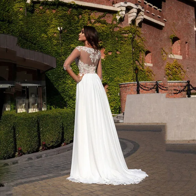 Sexy ladies wedding dress with lace Shelley