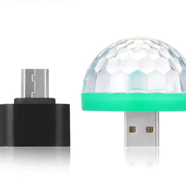 USB Disco LED okostelefon fény typ-usb-svetlo-redukce-android