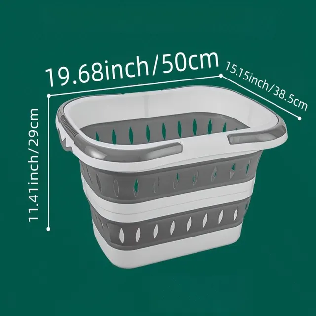 1pc Foldable Basket On Dirty Laundry, Home Wall Storage Basket On Clothes, Bathroom Basket On Laundry, Plastic Large Basket On Laundry, Home Organization &amp; Storage Suites For Bathroom Bedroom Living Room Dorm